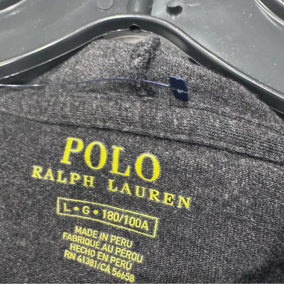 Polo Ralph Lauren Men’s Lightweight Pullover Hoodie Dark Gray Sz L NWOT - Picture 4 of 9